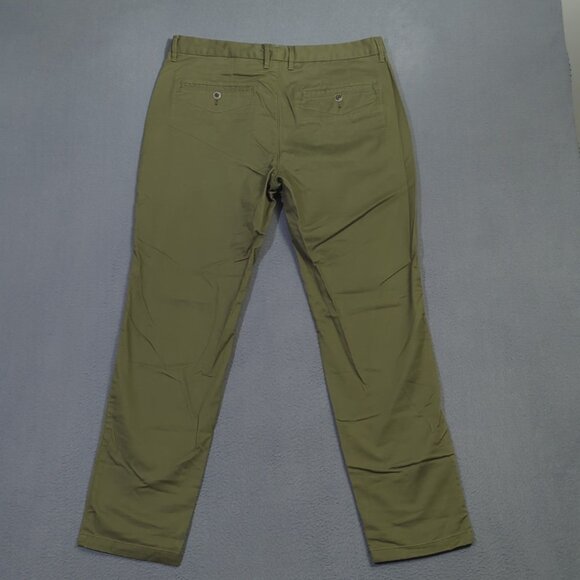 Perk Pants Men's 35x30 Green Feel Good Chino Slim Stretch Casual 5 Pocket - Picture 2 of 10